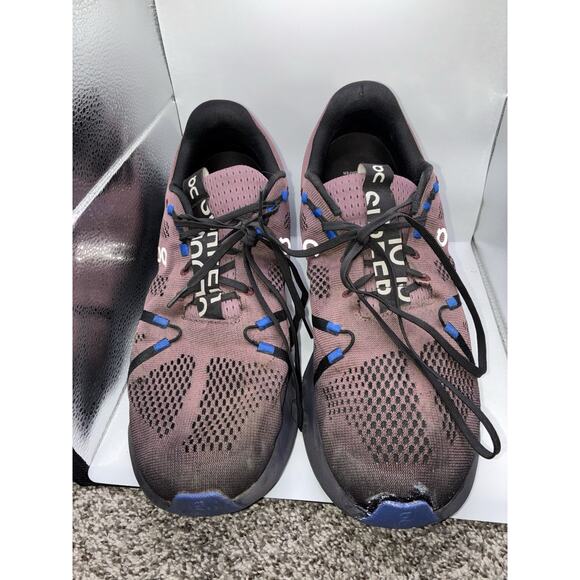 On Running On Cloudsurfer Running Shoes Men 13 Black Cobalt CloudTec Helion Mesh - Picture 4 of 8